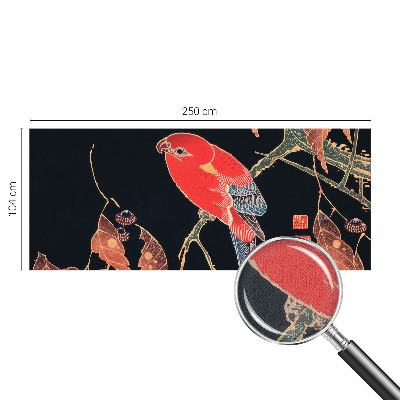 Papel mural texturado decorativo Ave exótica