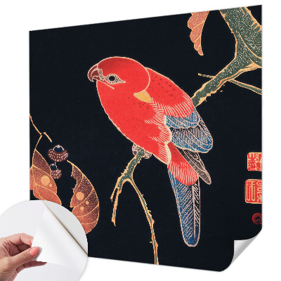 Papel mural texturado decorativo Ave exótica