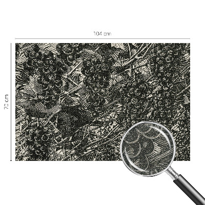 Fotomural decorativo para cabecero de cama con estampado de uvas