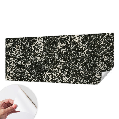 Fotomural decorativo para cabecero de cama con estampado de uvas