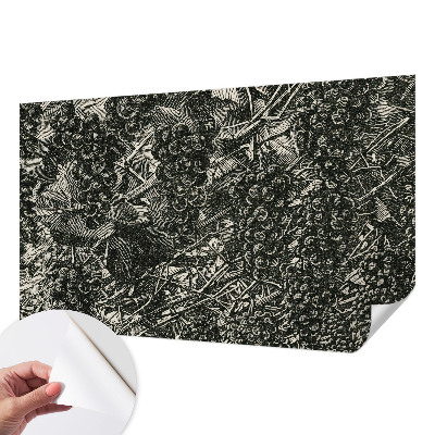 Fotomural decorativo para cabecero de cama con estampado de uvas