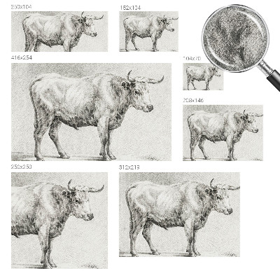 Fotomural decorativo para cabecero de cama Lápiz de toro