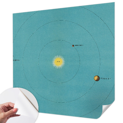 Fotomural decorativo para cabecero de cama Sistema cósmico