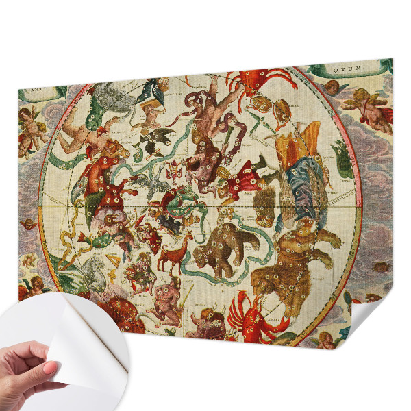 Papel mural con patrón decorativo composiciones estelares