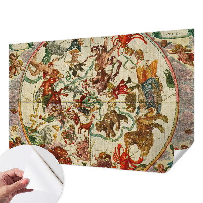 Papel mural con patrón decorativo composiciones estelares