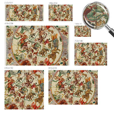 Papel mural con patrón decorativo composiciones estelares