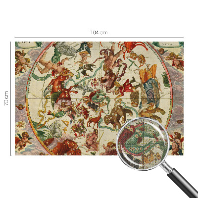 Papel mural con patrón decorativo composiciones estelares