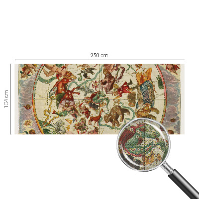 Papel mural con patrón decorativo composiciones estelares