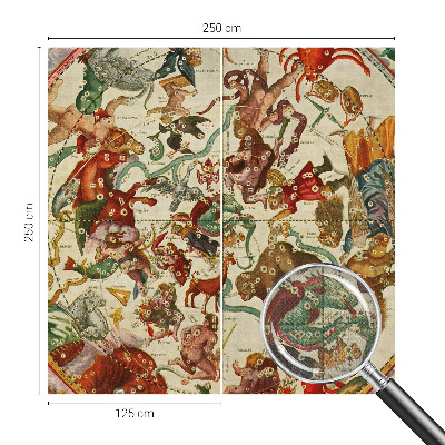 Papel mural con patrón decorativo composiciones estelares