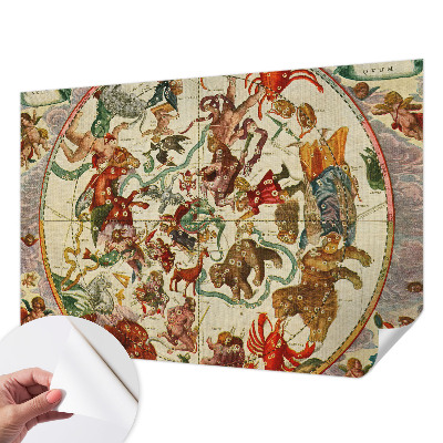 Papel mural con patrón decorativo composiciones estelares