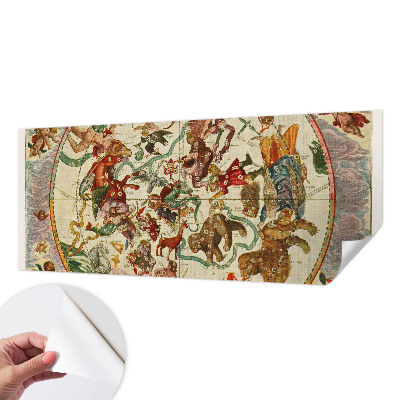 Papel mural con patrón decorativo con un diseño de composiciones estelares