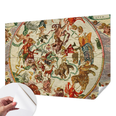 Papel mural con patrón decorativo composiciones estelares