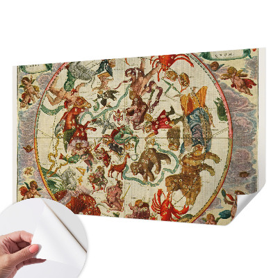 Papel mural con patrón decorativo con un diseño de composiciones estelares