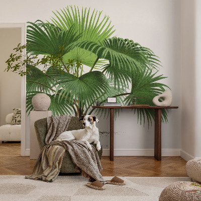 Mural de pared con estampado hermoso Palmera exótica