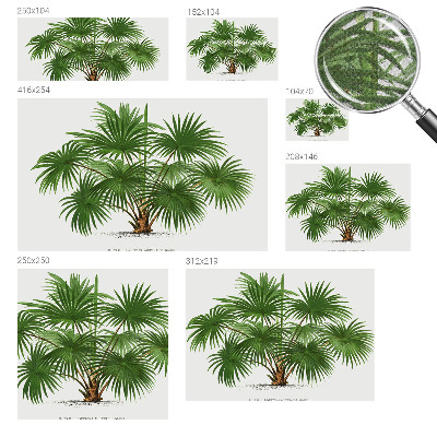 Papel mural texturado decorativo Patrón exótico