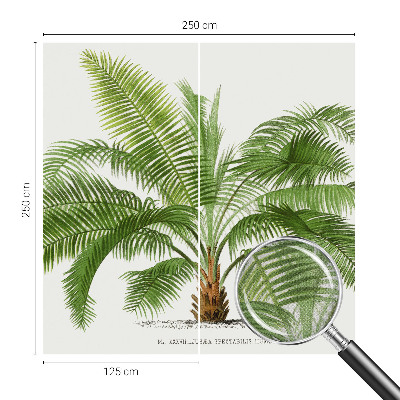 Fotomural decorativo para cabecero de cama con diseño de palmera brillante