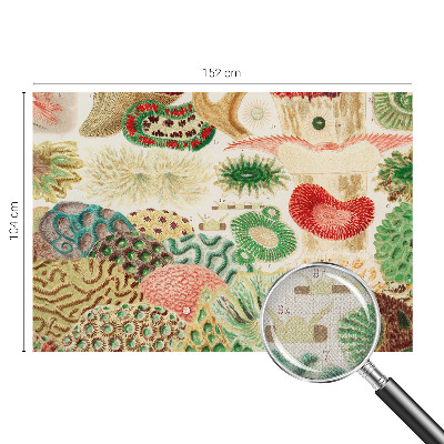 Mural de pared con estampado hermoso Formas orgánicas