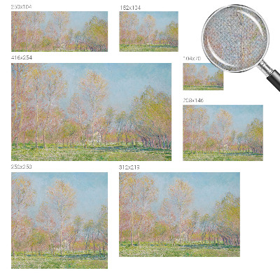 Papel mural con patrón decorativo Parque de primavera