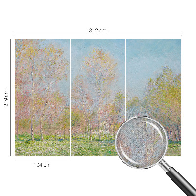 Papel mural con patrón decorativo con diseño 'Parque de primavera'