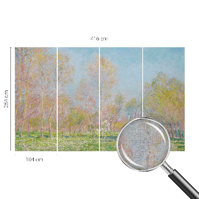 Papel mural con patrón decorativo con diseño 'Parque de primavera'