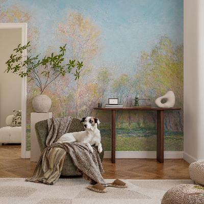 Papel mural con patrón decorativo Parque de primavera
