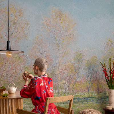 Papel mural con patrón decorativo Parque de primavera