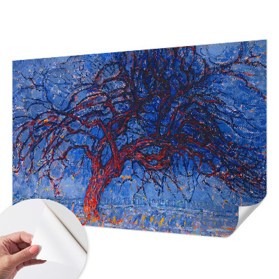 Papel mural con patrón decorativo con motivo de árbol