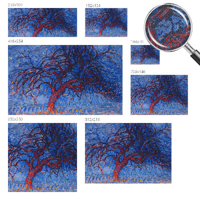 Papel mural con patrón decorativo Árbol