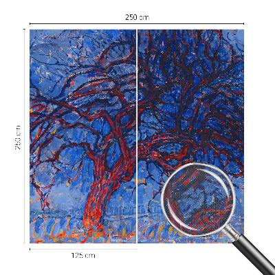 Papel mural con patrón decorativo Árbol