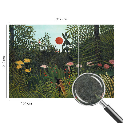 Papel mural texturado decorativo Paisaje exótico