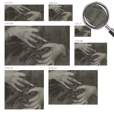 Mural de pared con estampado hermoso Material para manos