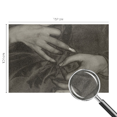 Mural de pared con estampado hermoso Material para manos