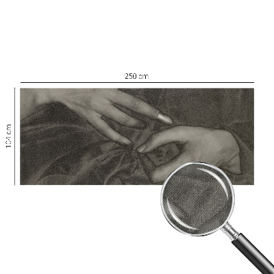 Mural de pared con estampado hermoso Material para manos