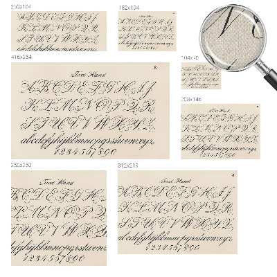 Fotomural decorativo para cabecero de cama Escritura caligráfica