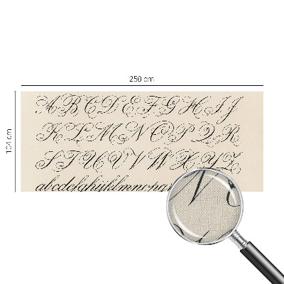 Fotomural decorativo para cabecero de cama Escritura caligráfica