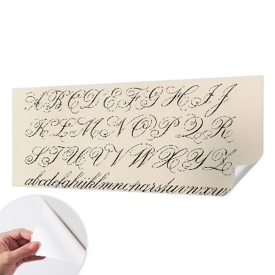 Fotomural decorativo para cabecero de cama Escritura caligráfica