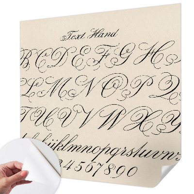 Fotomural decorativo para cabecero de cama Escritura caligráfica