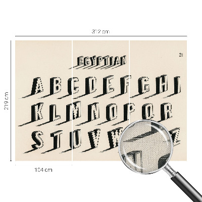 Mural de pared con estampado hermoso Ambiente vintage