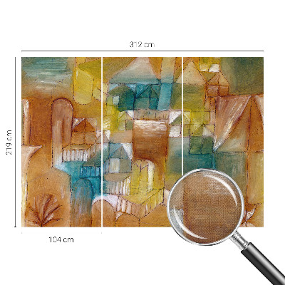 Papel mural con patrón decorativo Estructuras geométricas