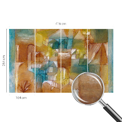 Papel mural con patrón decorativo Estructuras geométricas