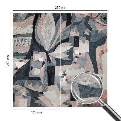 Mural de pared con estampado hermoso Abstracción de la naturaleza