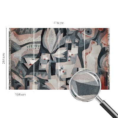 Mural de pared con estampado hermoso Abstracción de la naturaleza