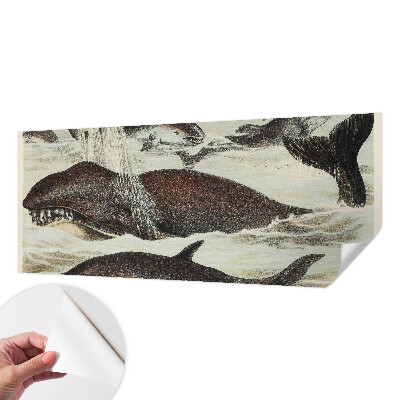 Mural de pared con estampado hermoso Criaturas marinas