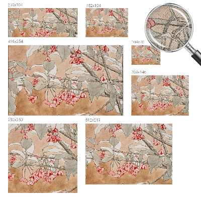 Fotomural decorativo para cabecero de cama Armonía floral