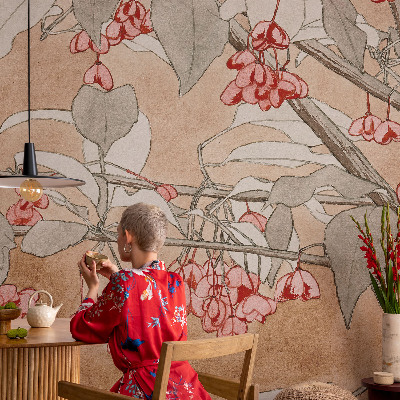 Fotomural decorativo para cabecero de cama Armonía floral