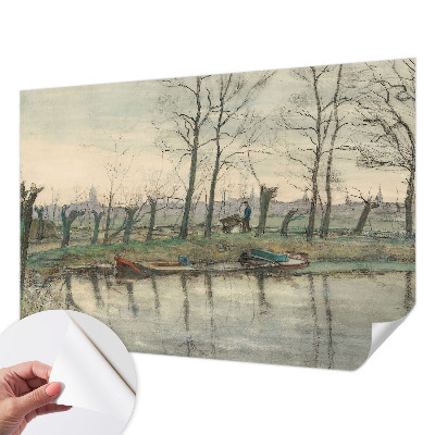 Papel mural texturado decorativo Paisaje invernal