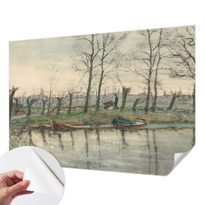 Papel mural texturado decorativo Paisaje invernal