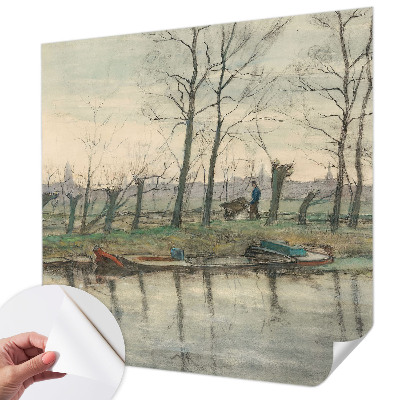 Papel mural texturado decorativo Paisaje invernal