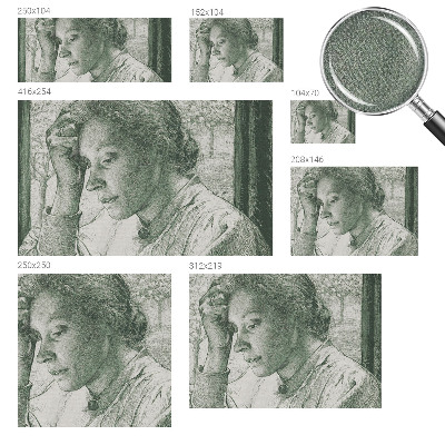 Fotomural decorativo para cabecero de cama Mujer reflexiva