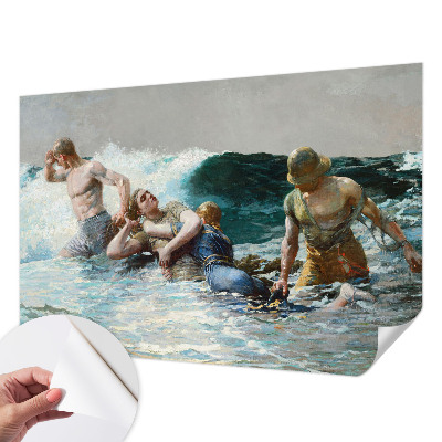 Mural de pared con estampado hermoso combate naval